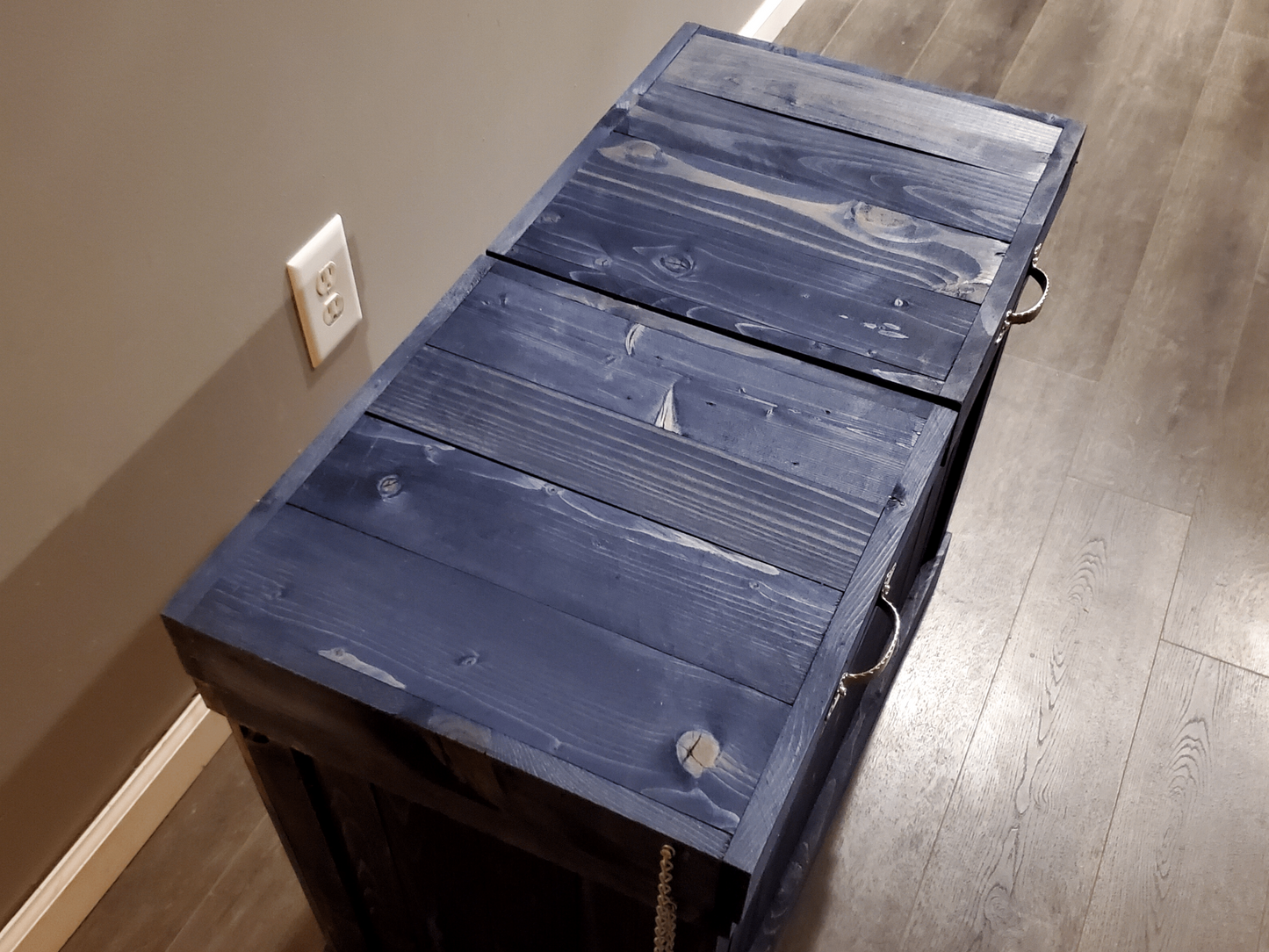 Double Sided Rustic Trash Bin
