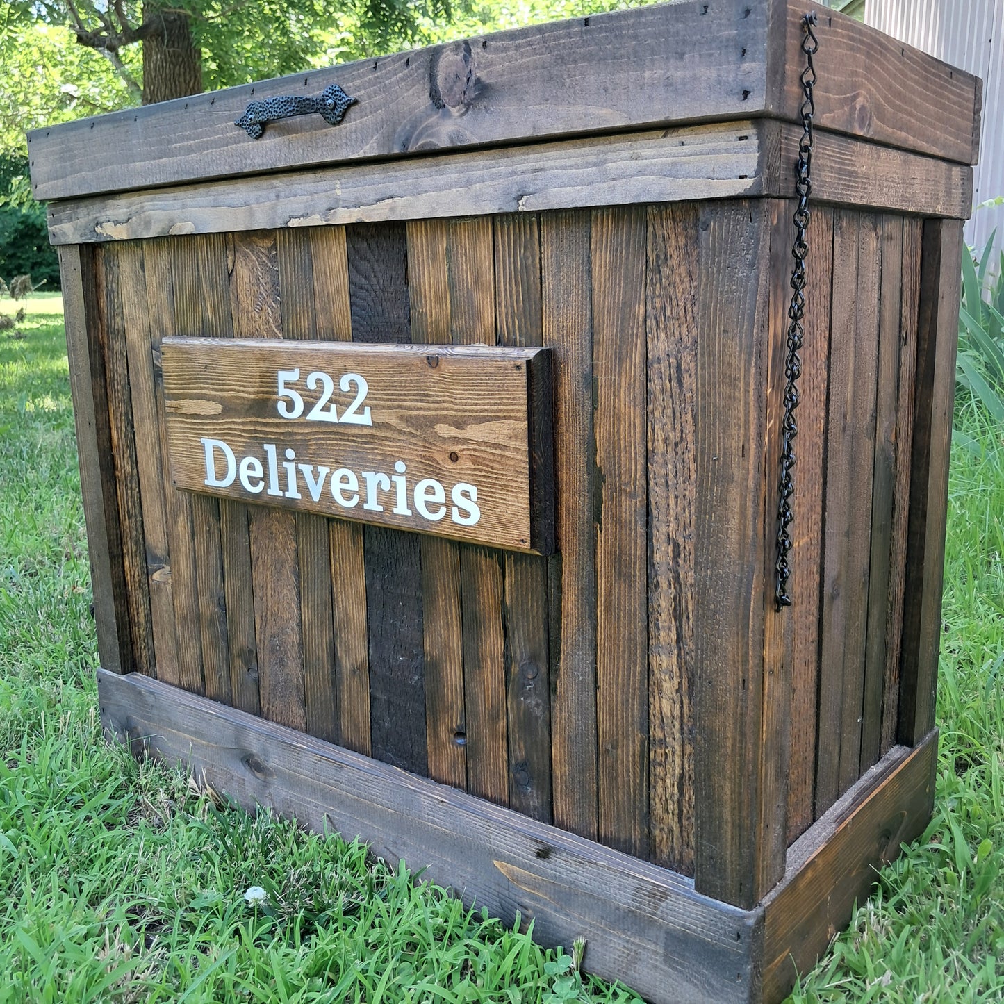 Large Wood Package Holder