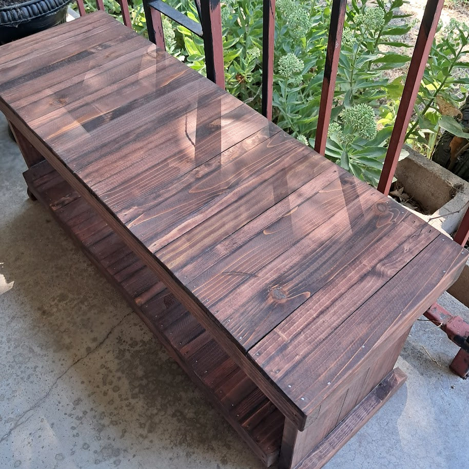 Rustic Wood Bench