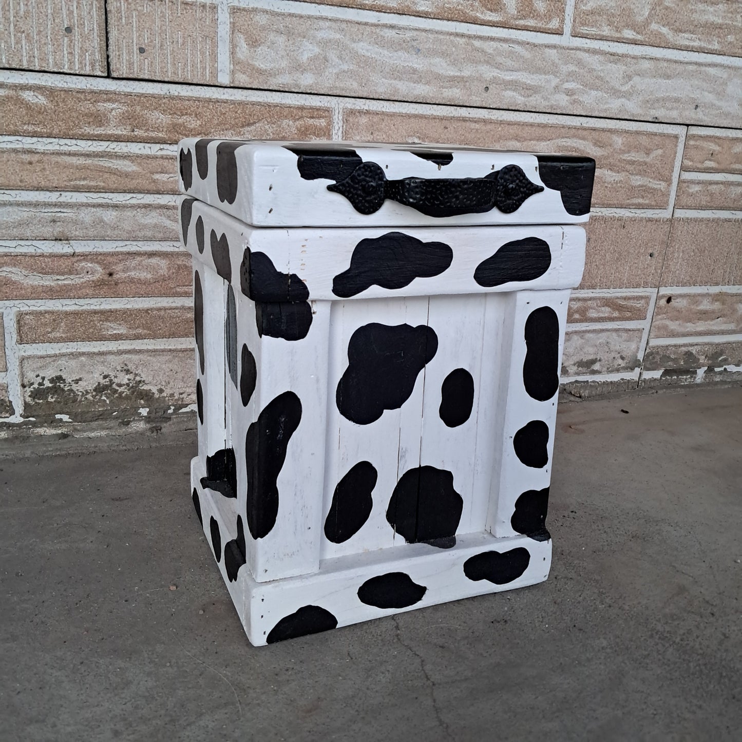 Cow Print Canister