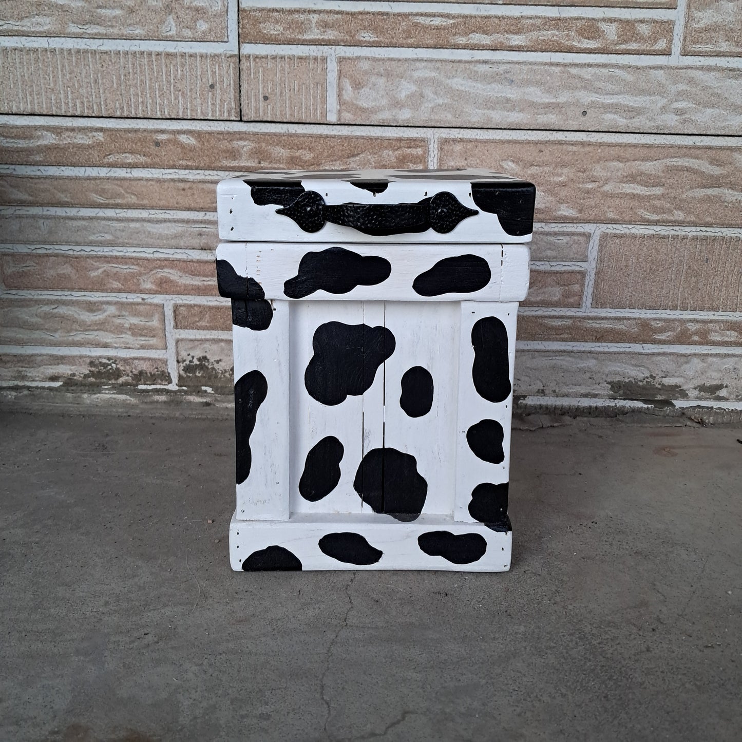 Cow Print Canister