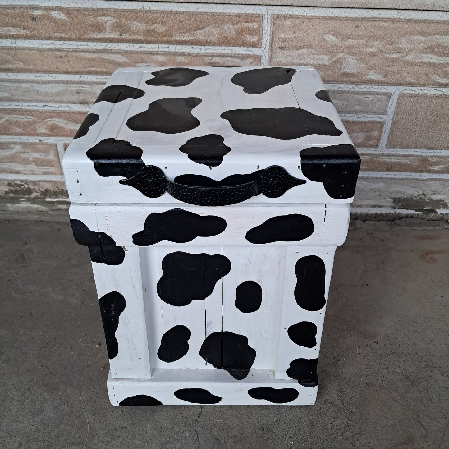 Cow Print Canister
