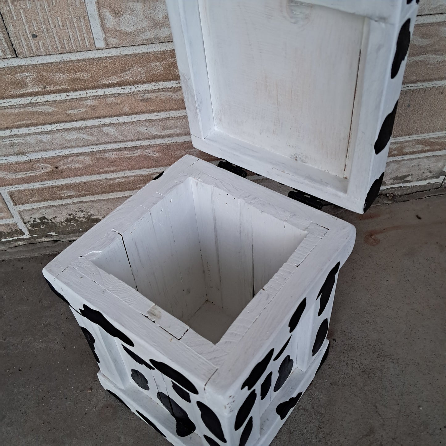 Cow Print Canister