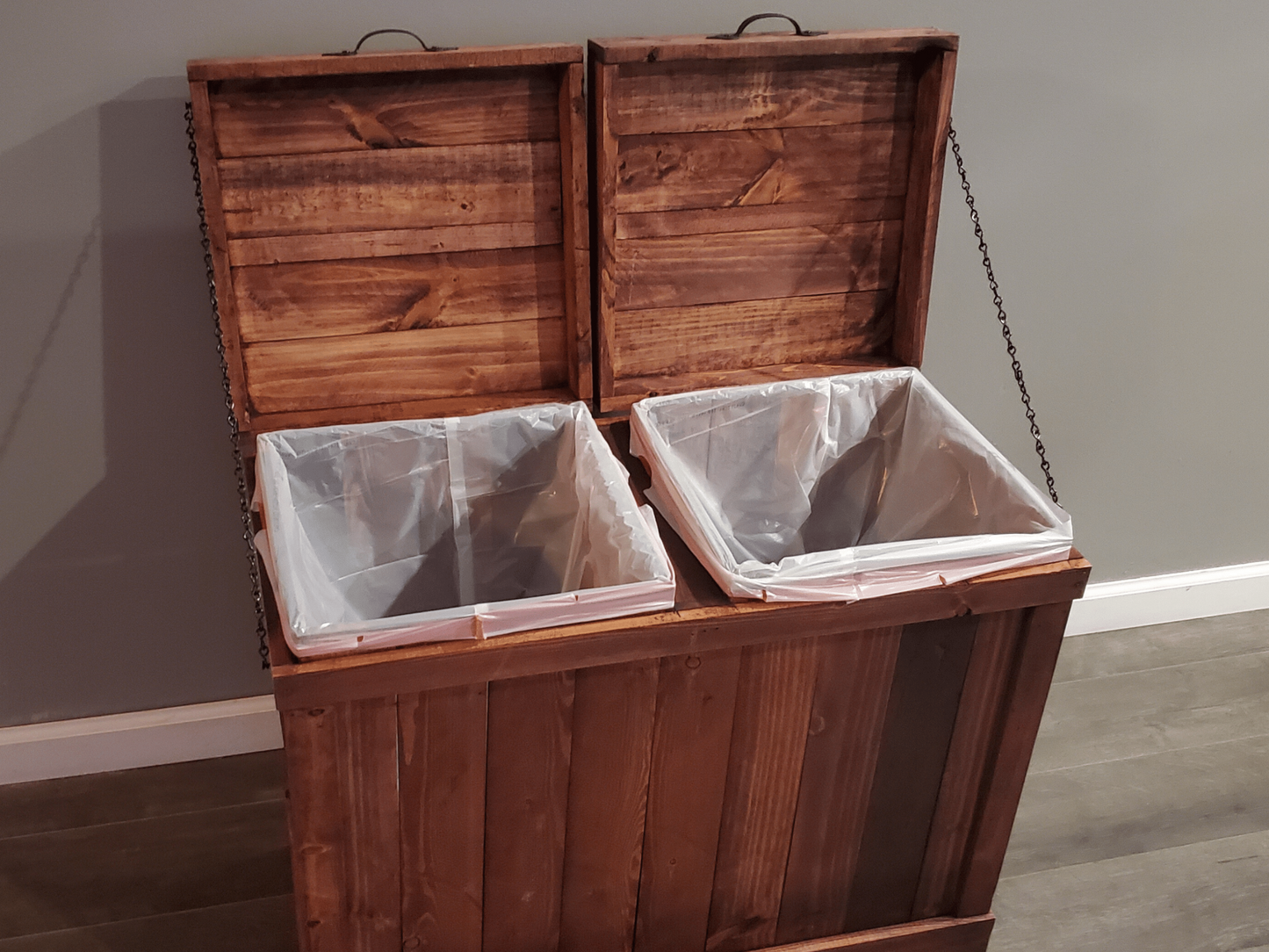 Double Sided Recycling Bin