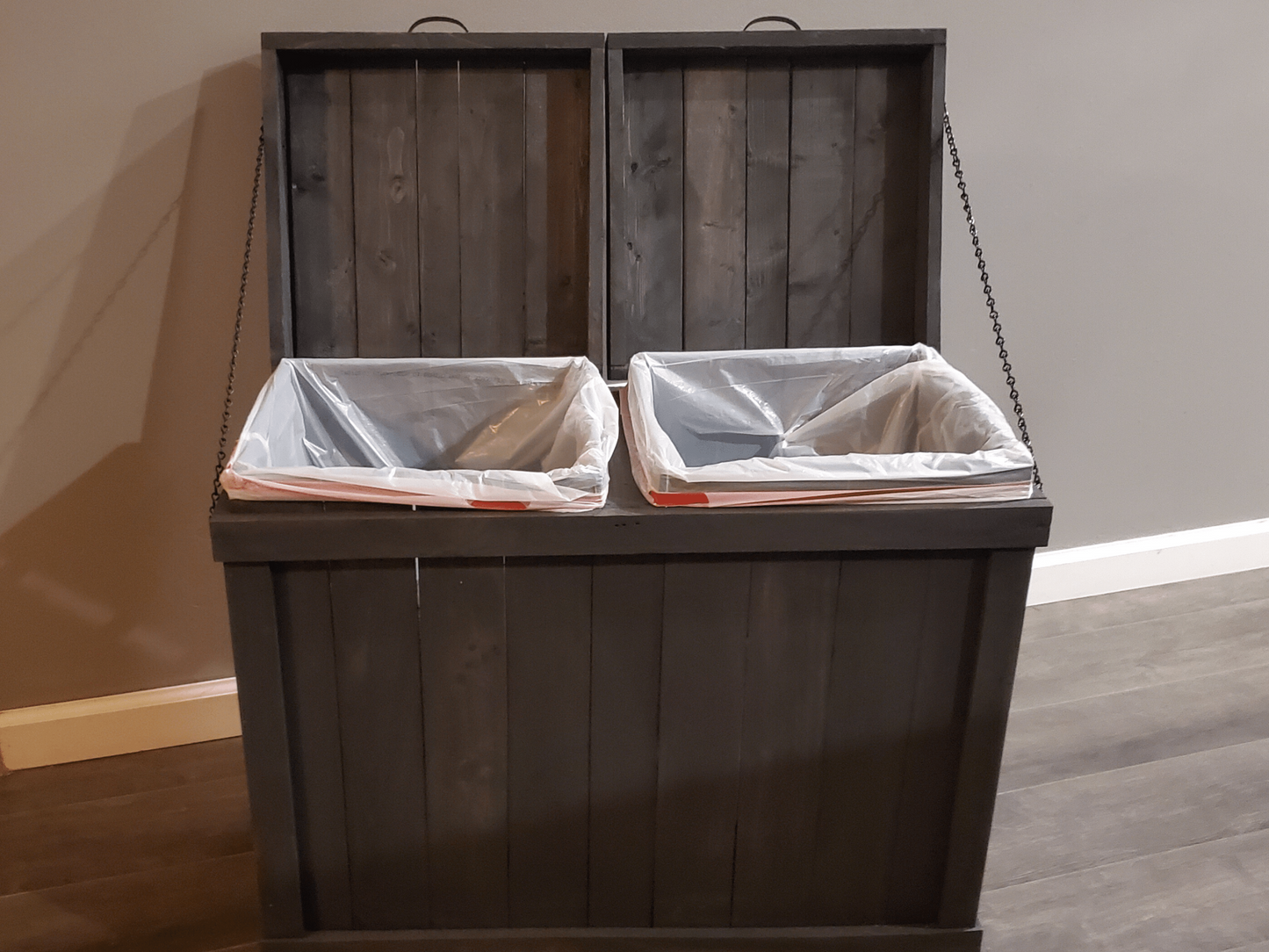 Dual Sided Garbage Bin