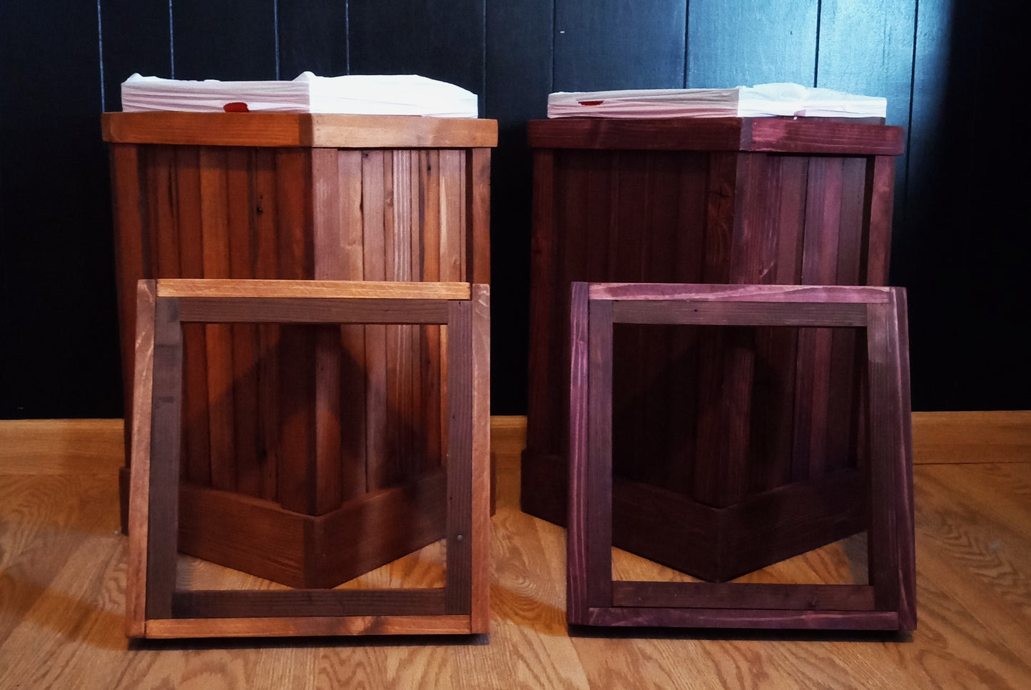 13 Gallon Rustic Trash Can