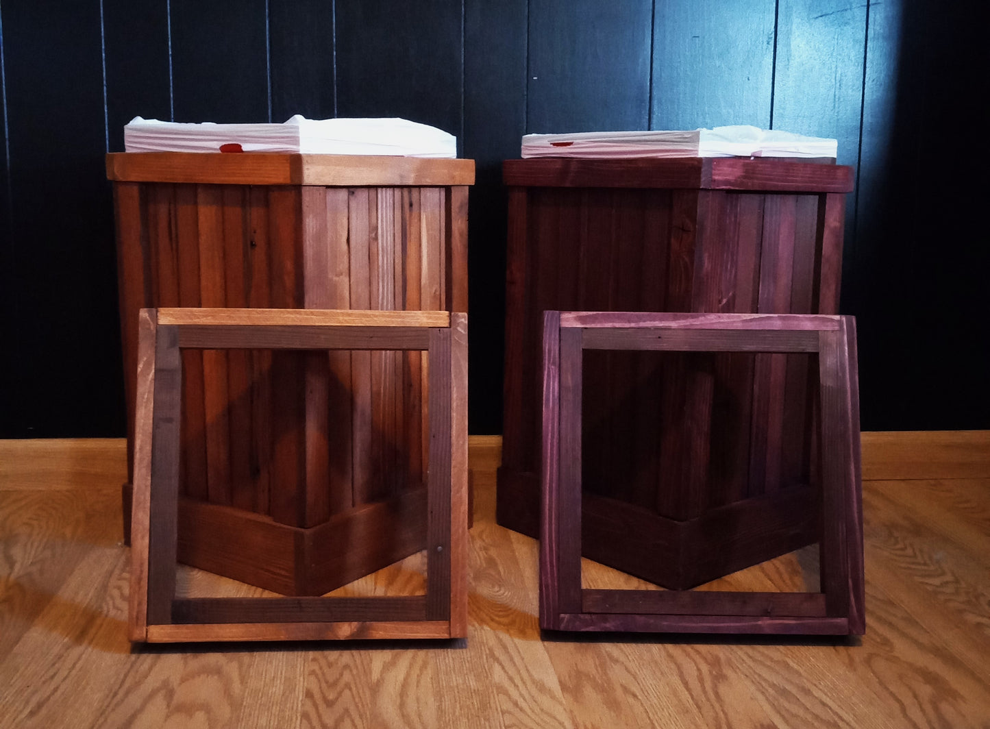 13 Gallon Rustic Trash Can