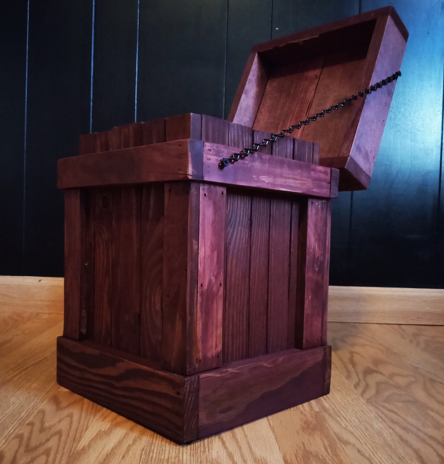 Rustic Bathroom Trash Can