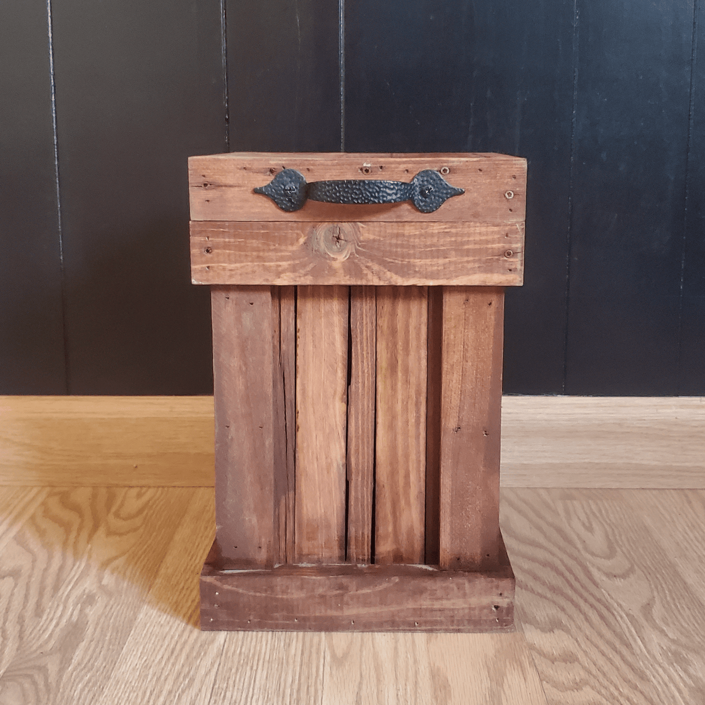 Rustic Wood Canister
