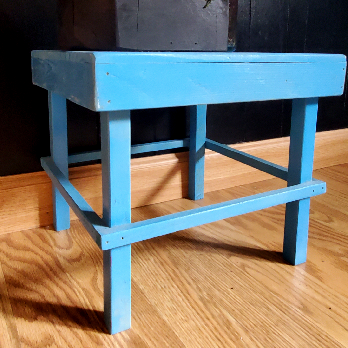 Blue Plant Stand or Small Kids Stool