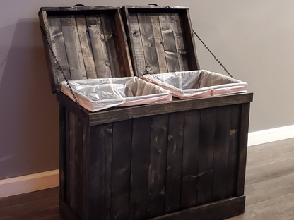 Double Sided Garbage Can