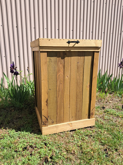 30-33 Gallon Commercial Wood Trash Can Cover