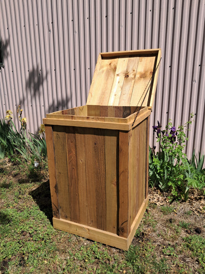 30-33 Gallon Commercial Wood Trash Can Cover