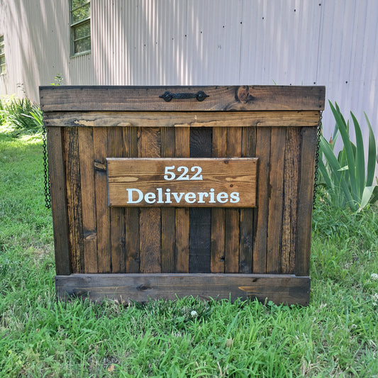 Large Wood Package Holder