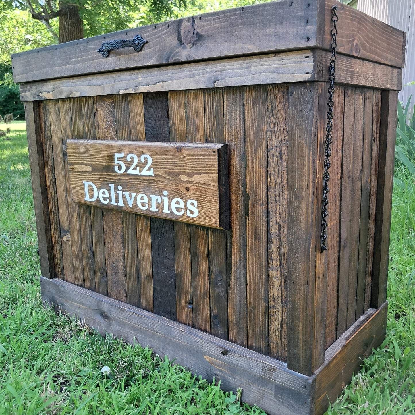 Rustic Wood Package Holder