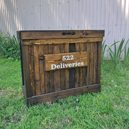 Rustic Wood Package Holder