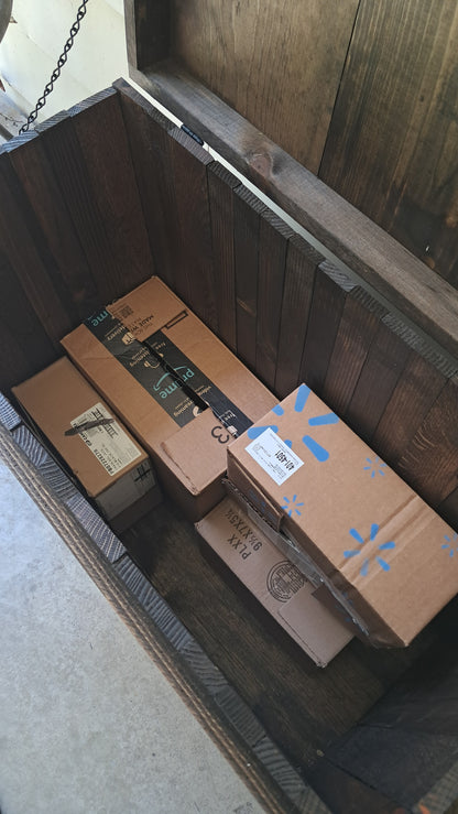Large Wood Package Holder