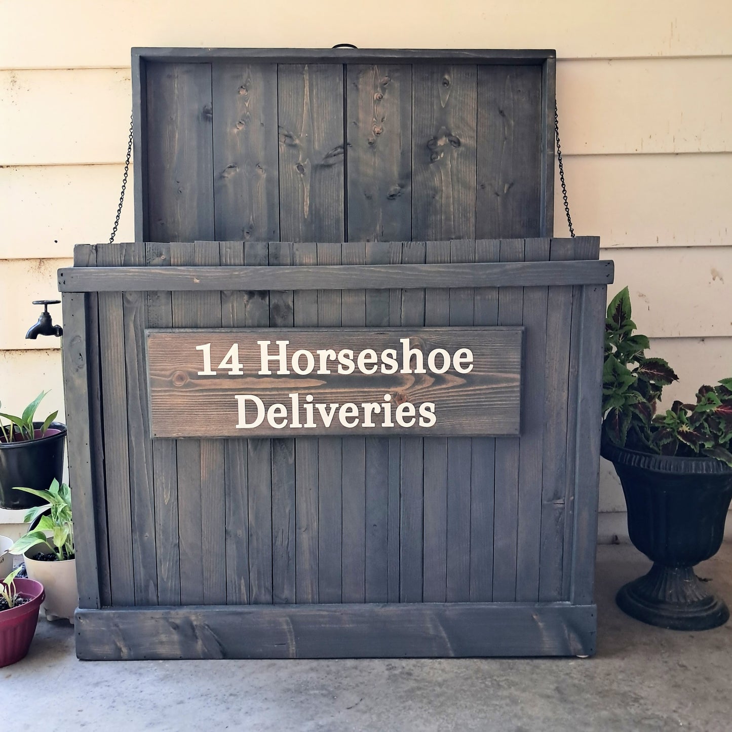 Farmhouse Wood Package Holder