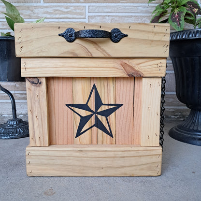 Texas Star Trash Can