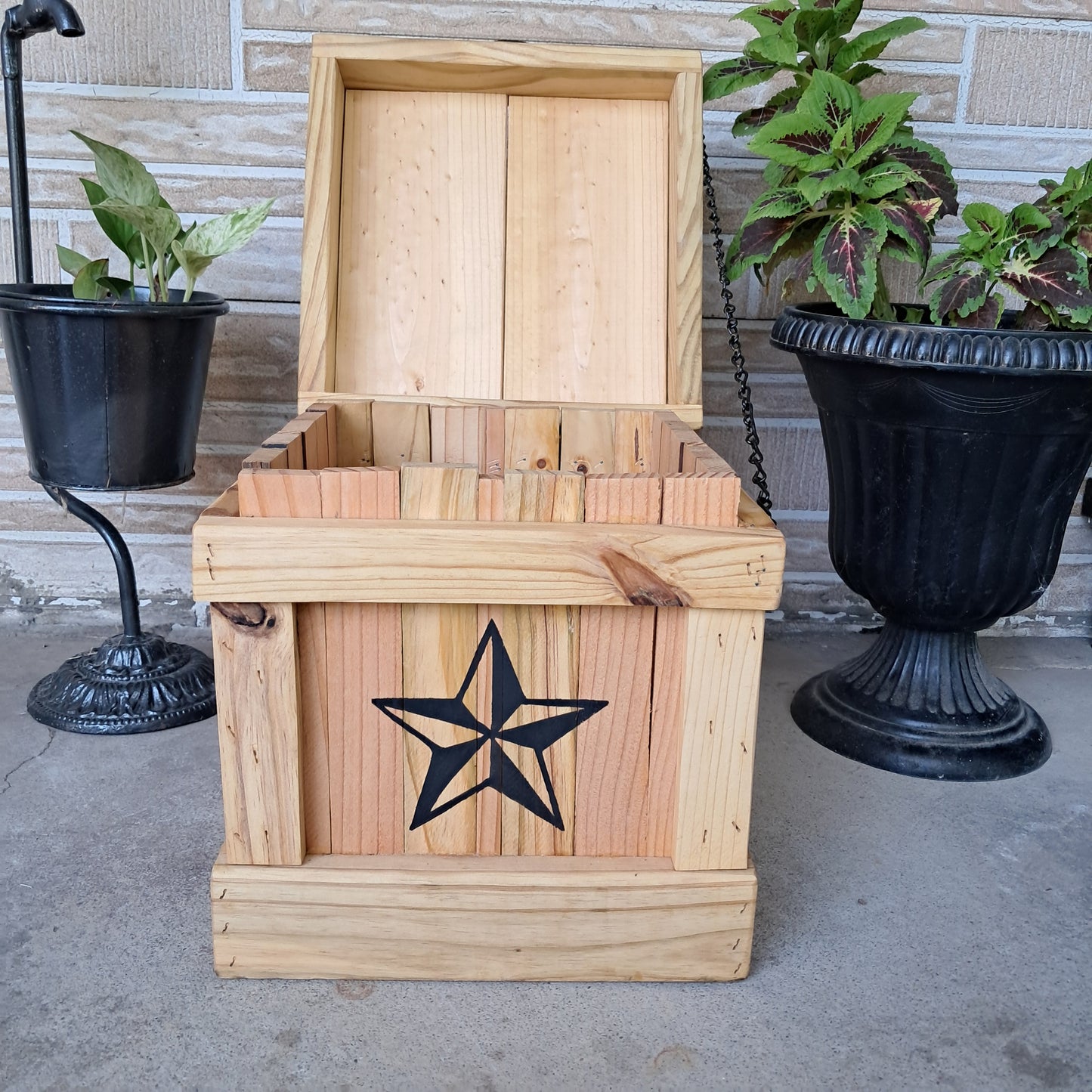 Texas Star Trash Can