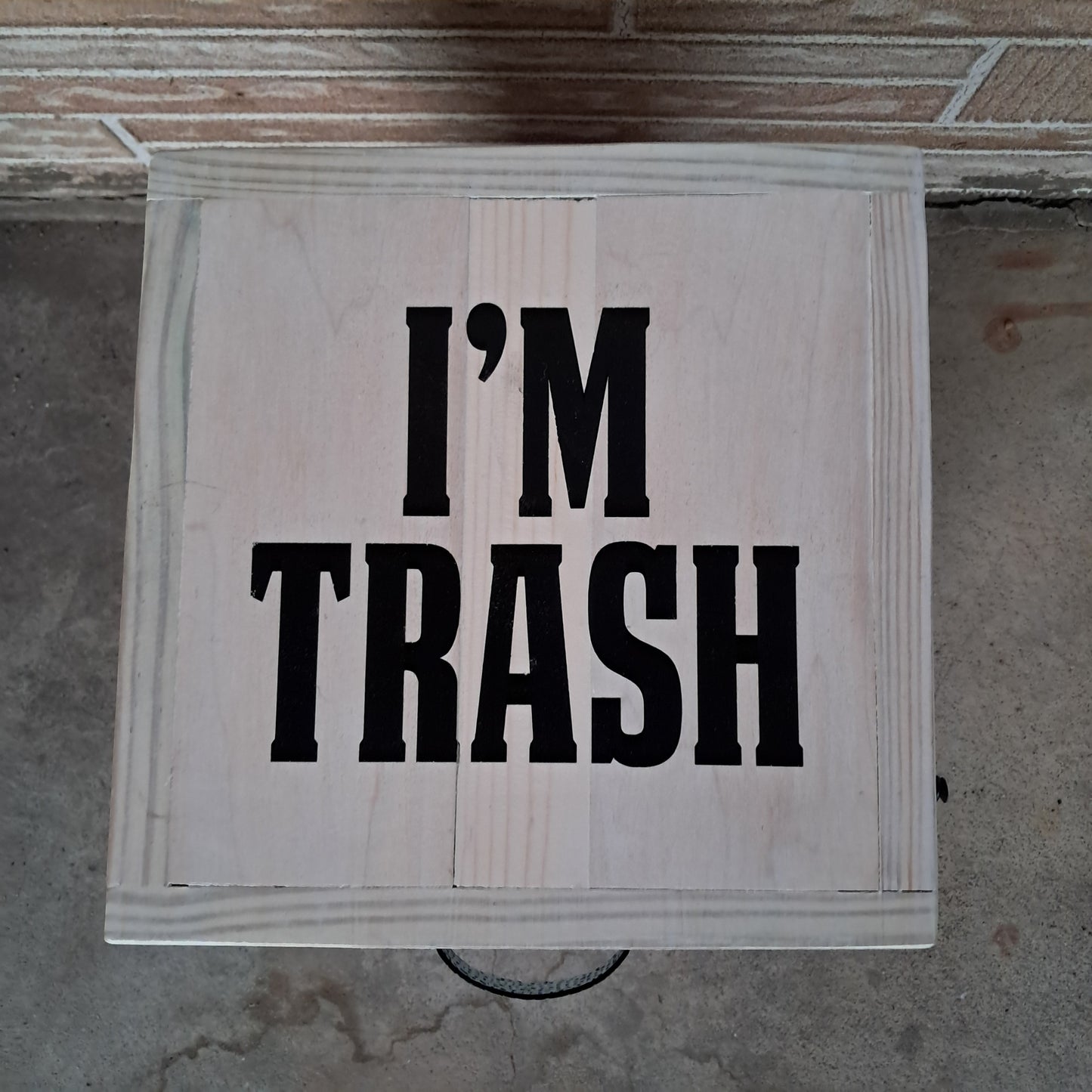 Custom 'I'm Trash' Funny Trash Bin