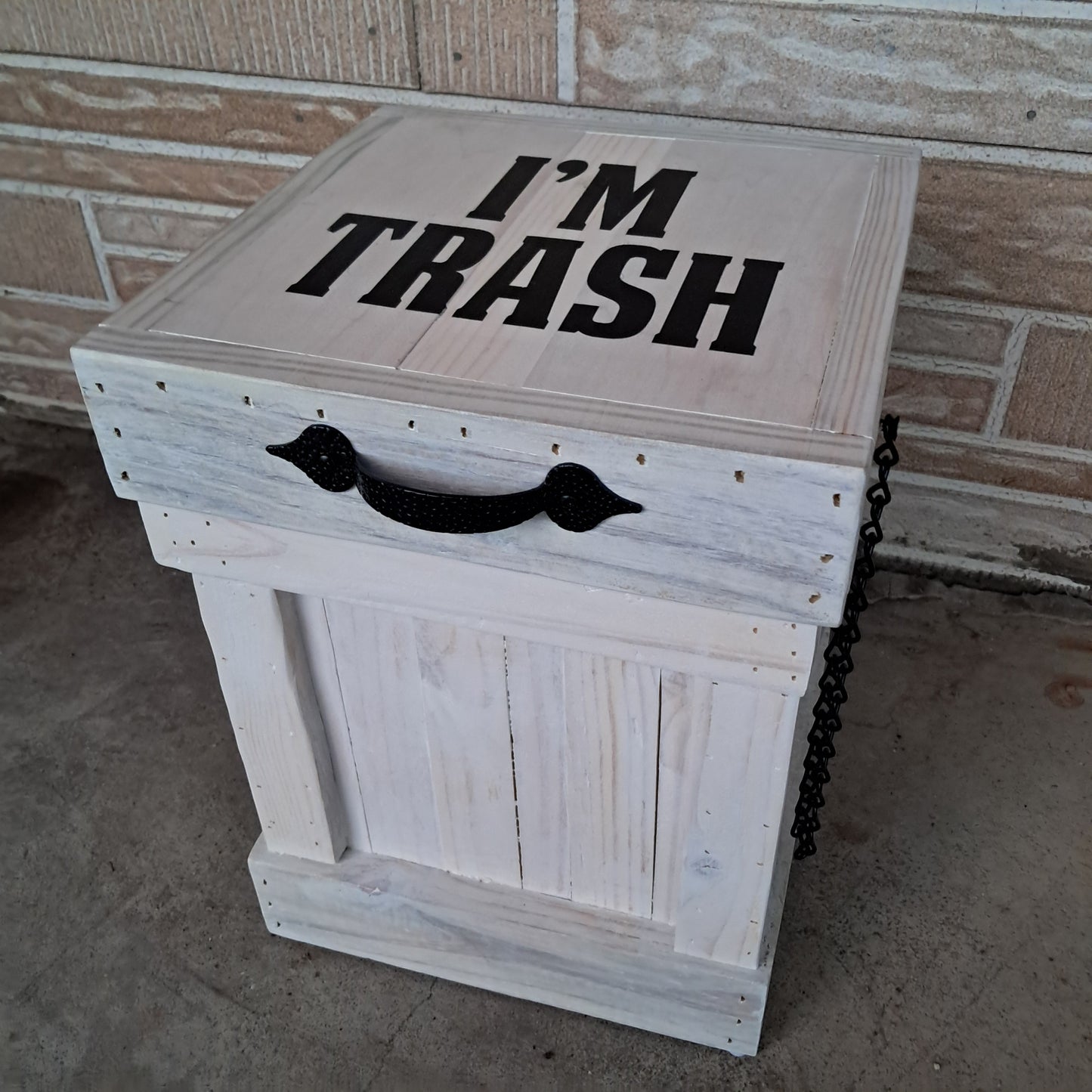 Custom 'I'm Trash' Funny Trash Bin