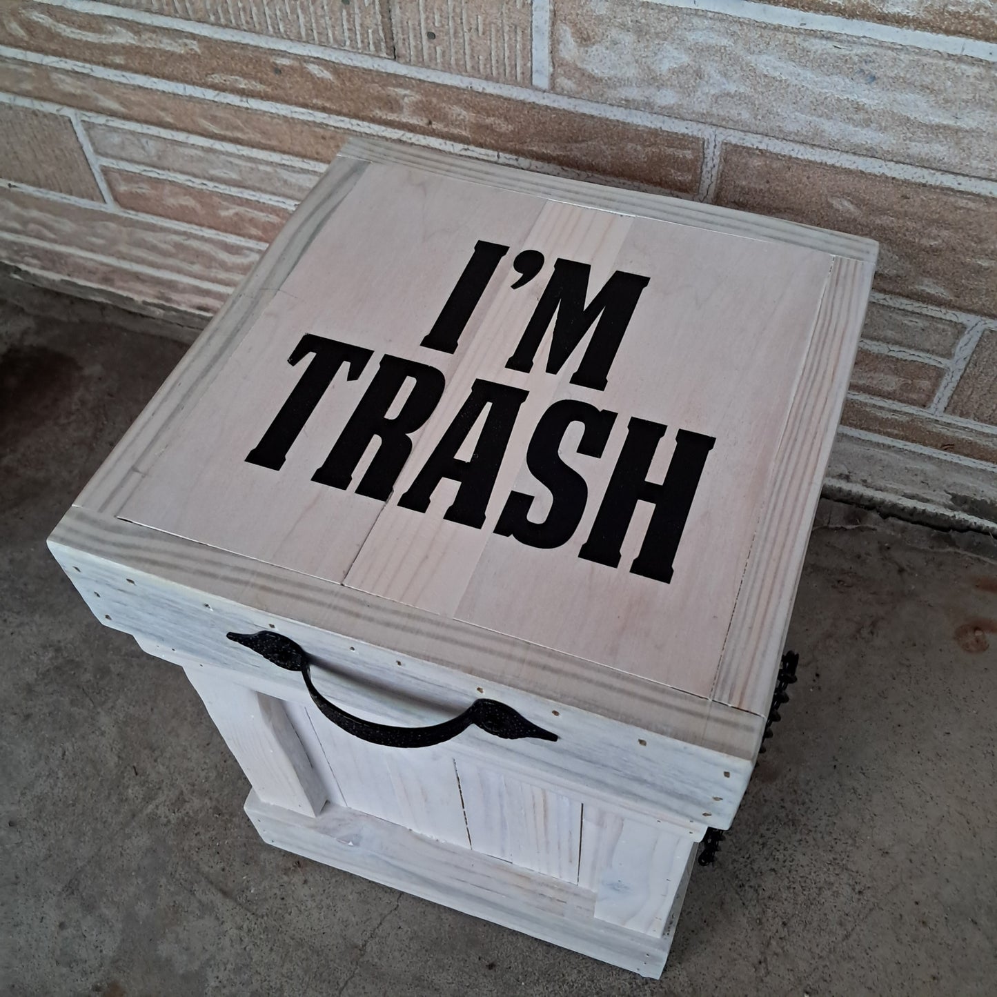 Custom 'I'm Trash' Funny Trash Bin