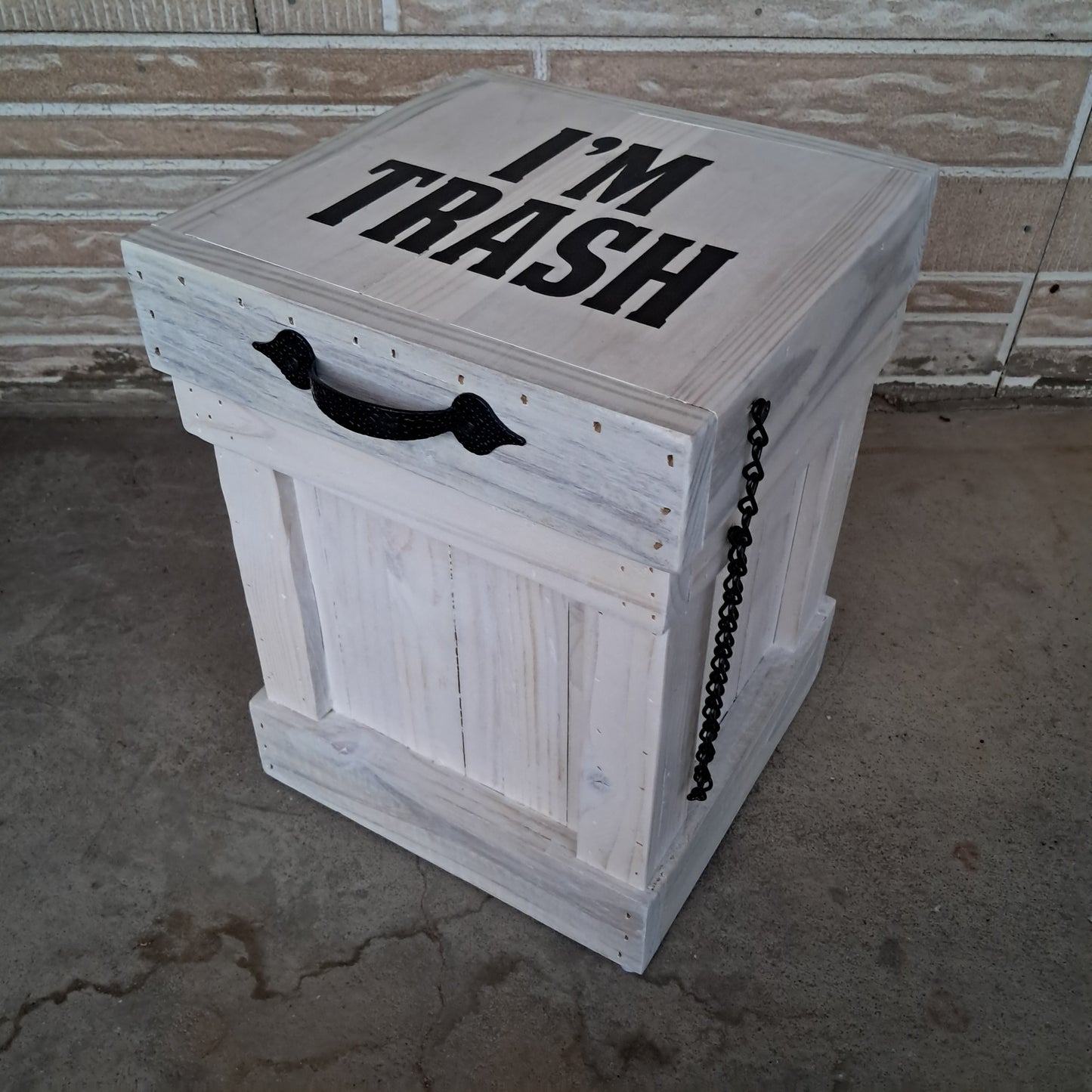 Custom 'I'm Trash' Funny Trash Bin