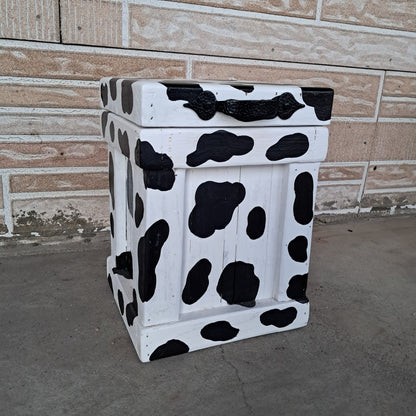 Cow Print Canister