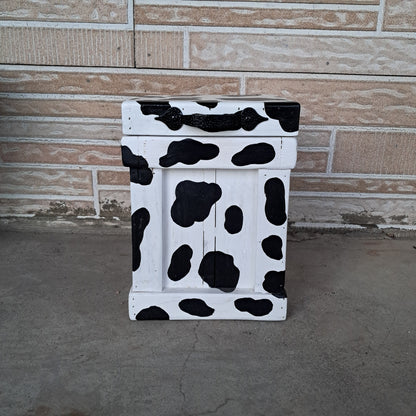 Cow Print Canister