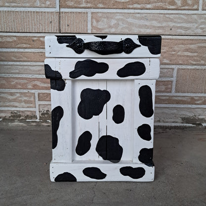 Cow Print Canister