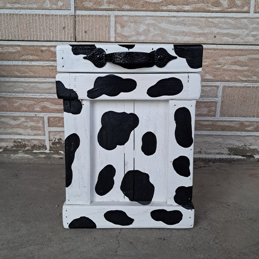 Cow Print Canister