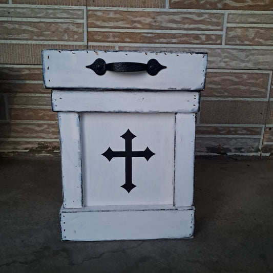 Gothic Farmhouse Trash Can