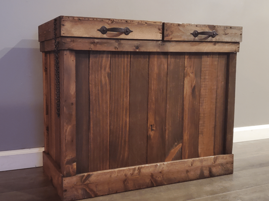 Dual Sided Trash Bin