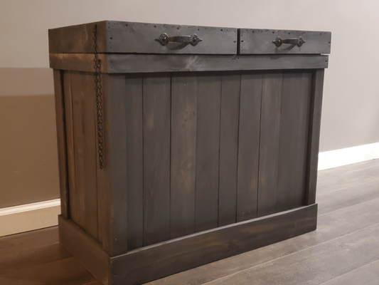 Dual Sided Garbage Bin