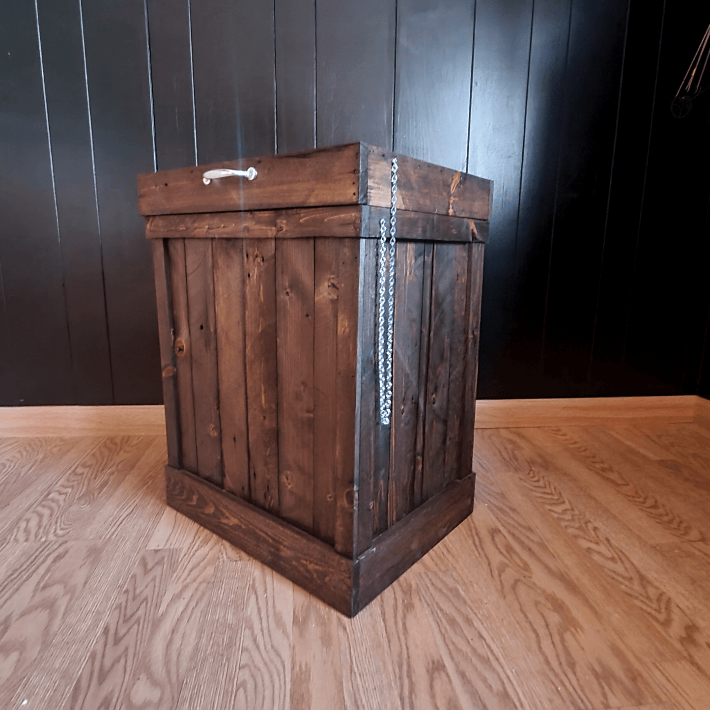 Rustic Trash Can Holder