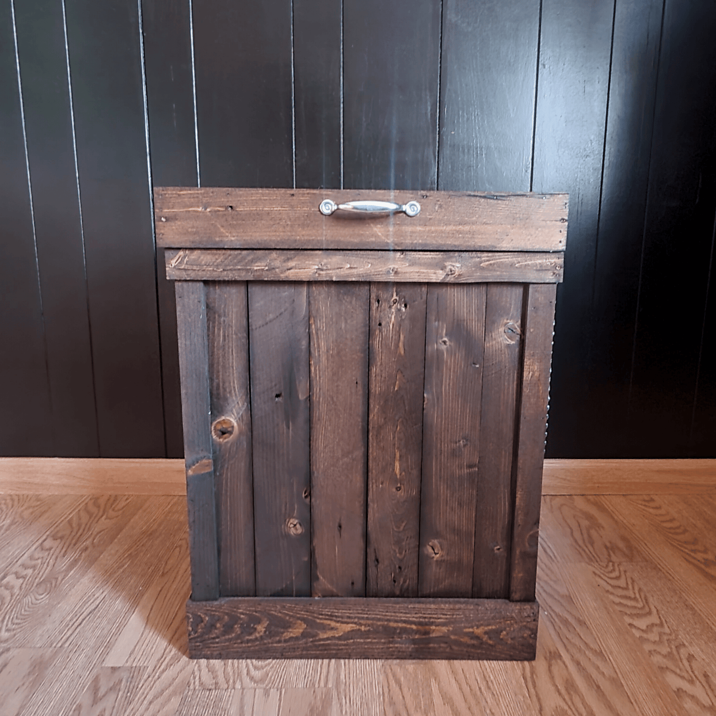 Rustic Trash Can Holder