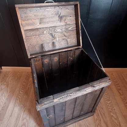 Rustic Trash Can Holder