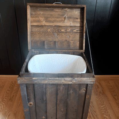 Rustic Trash Can Holder