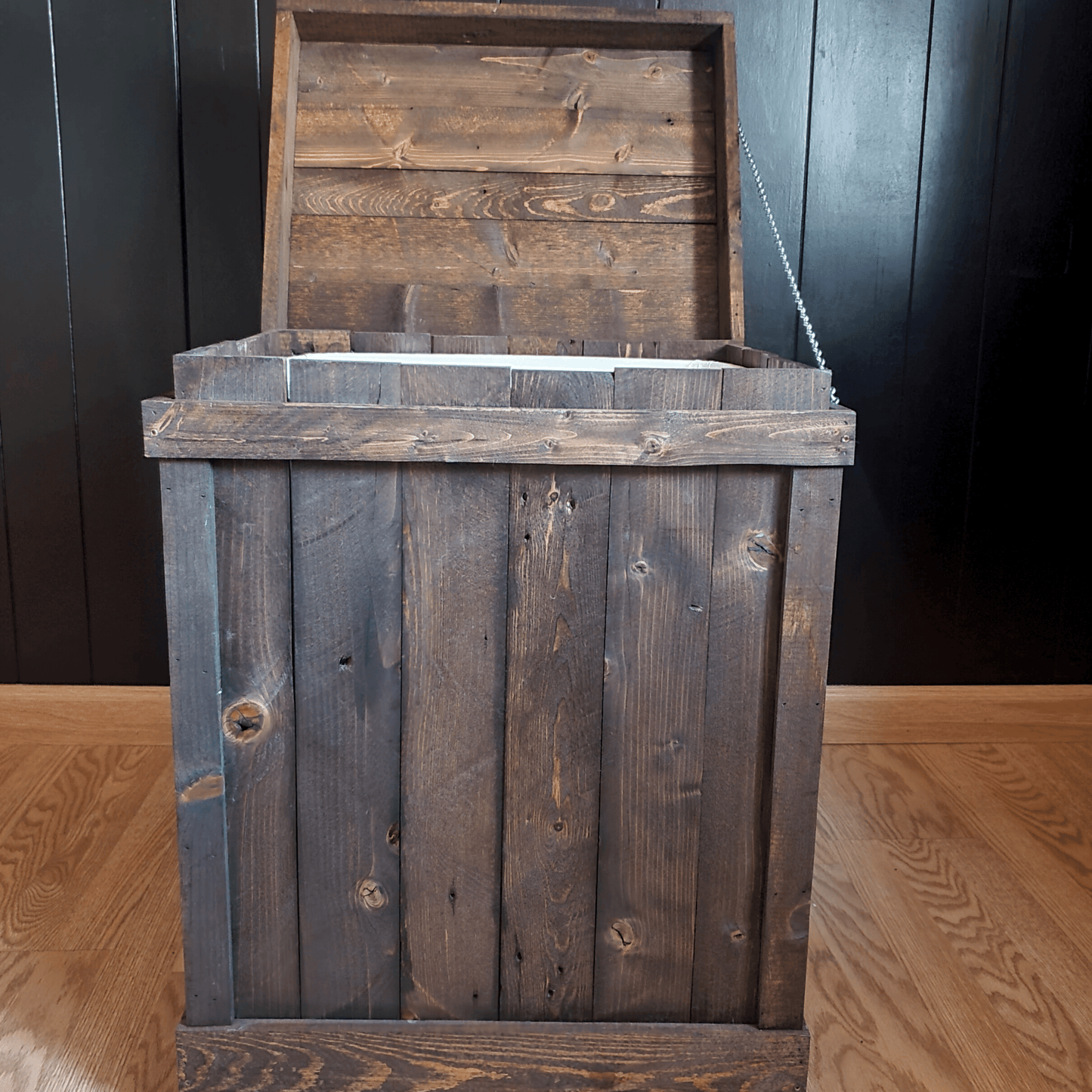Rustic Trash Can Holder