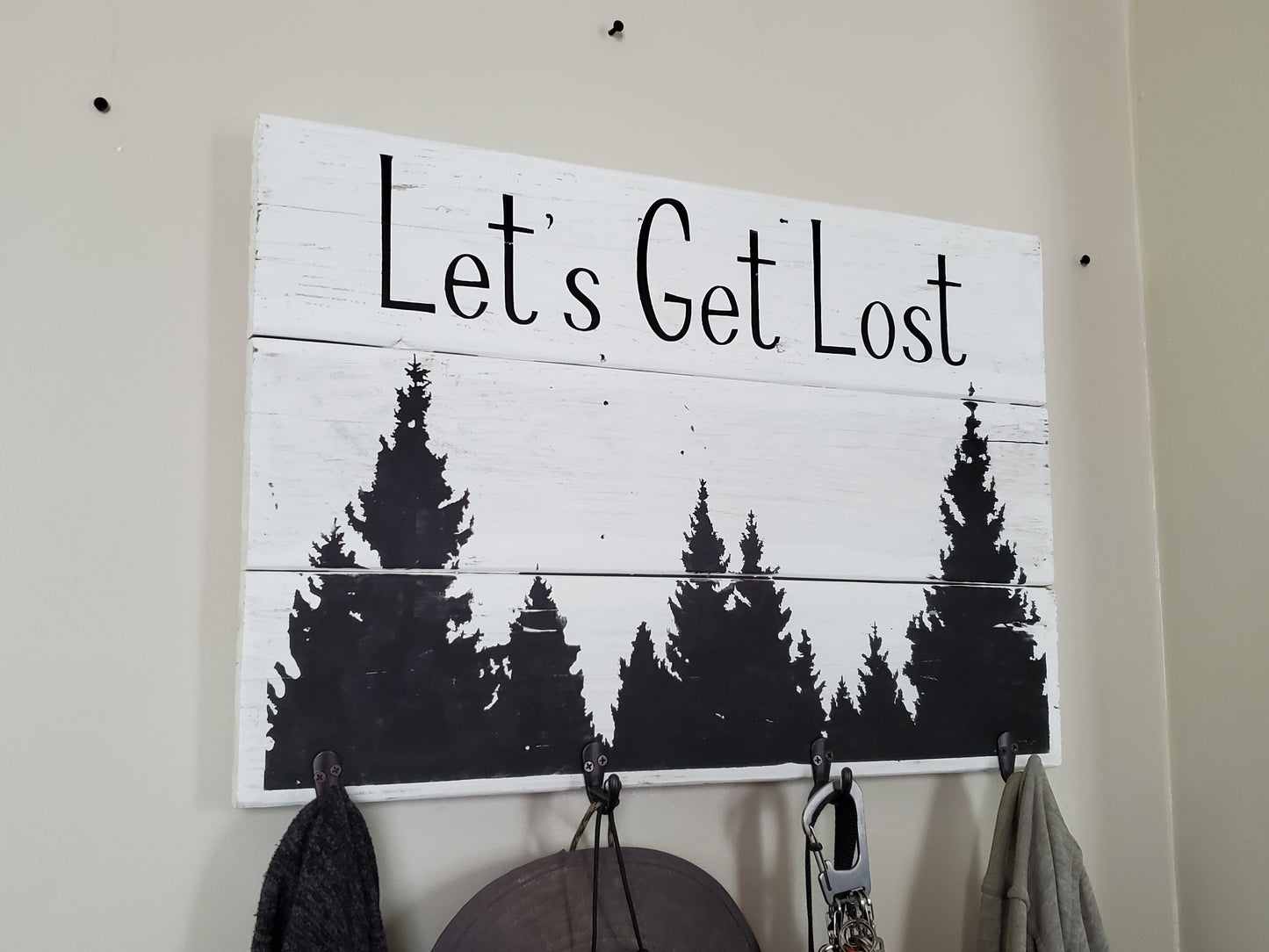 Let's Get Lost Coat Rack