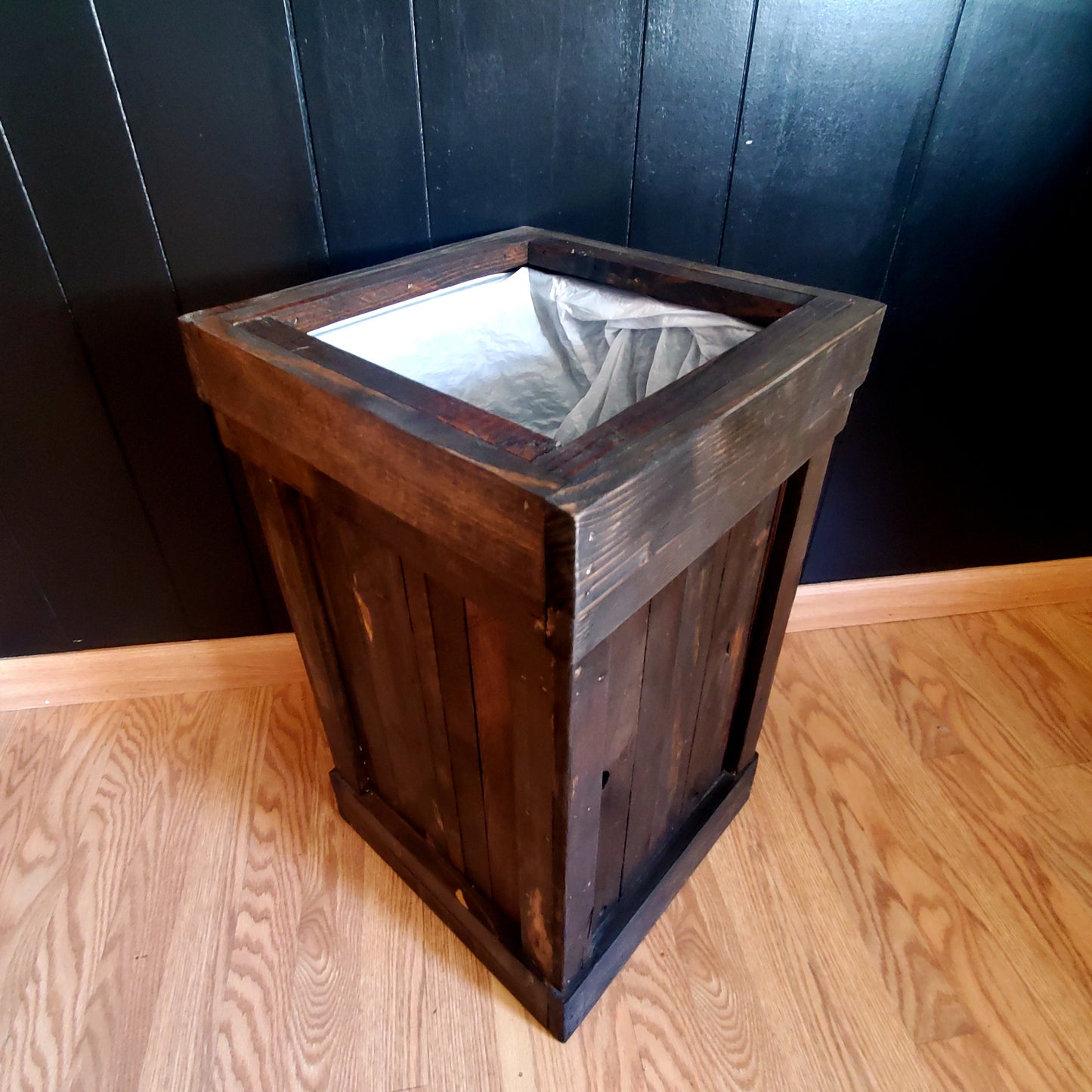Wood Garbage Can