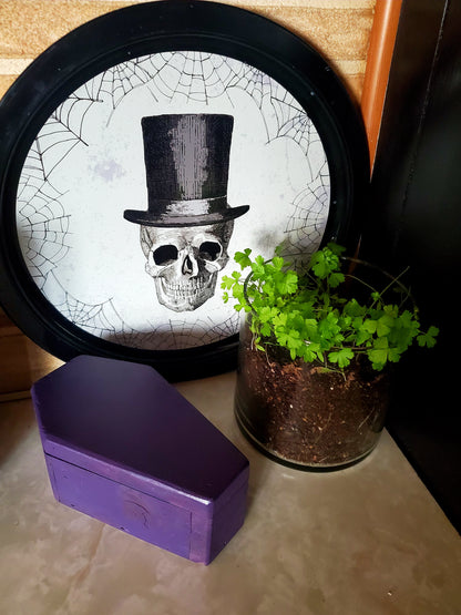 Purple Coffin Box