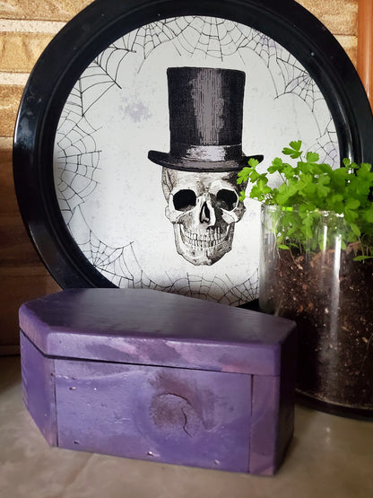 Purple Coffin Box
