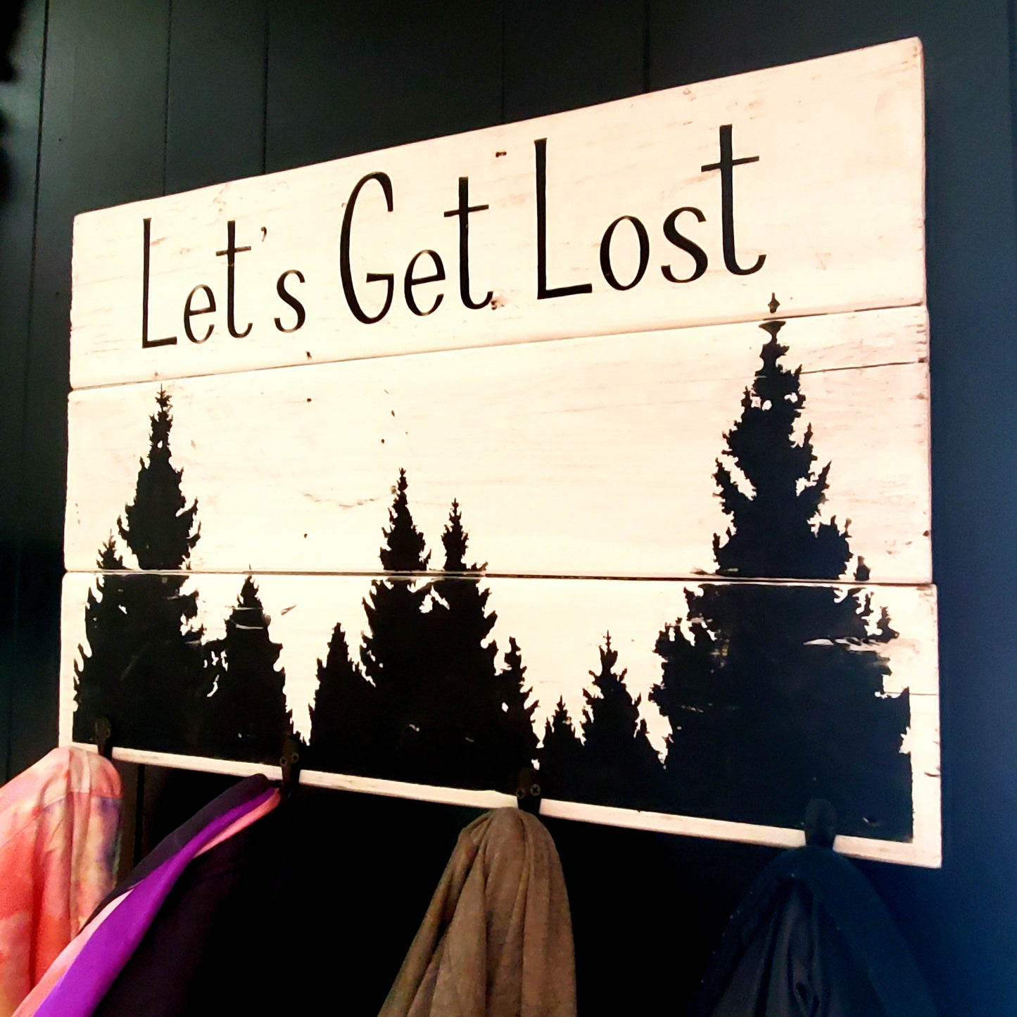 Let's Get Lost Coat Rack