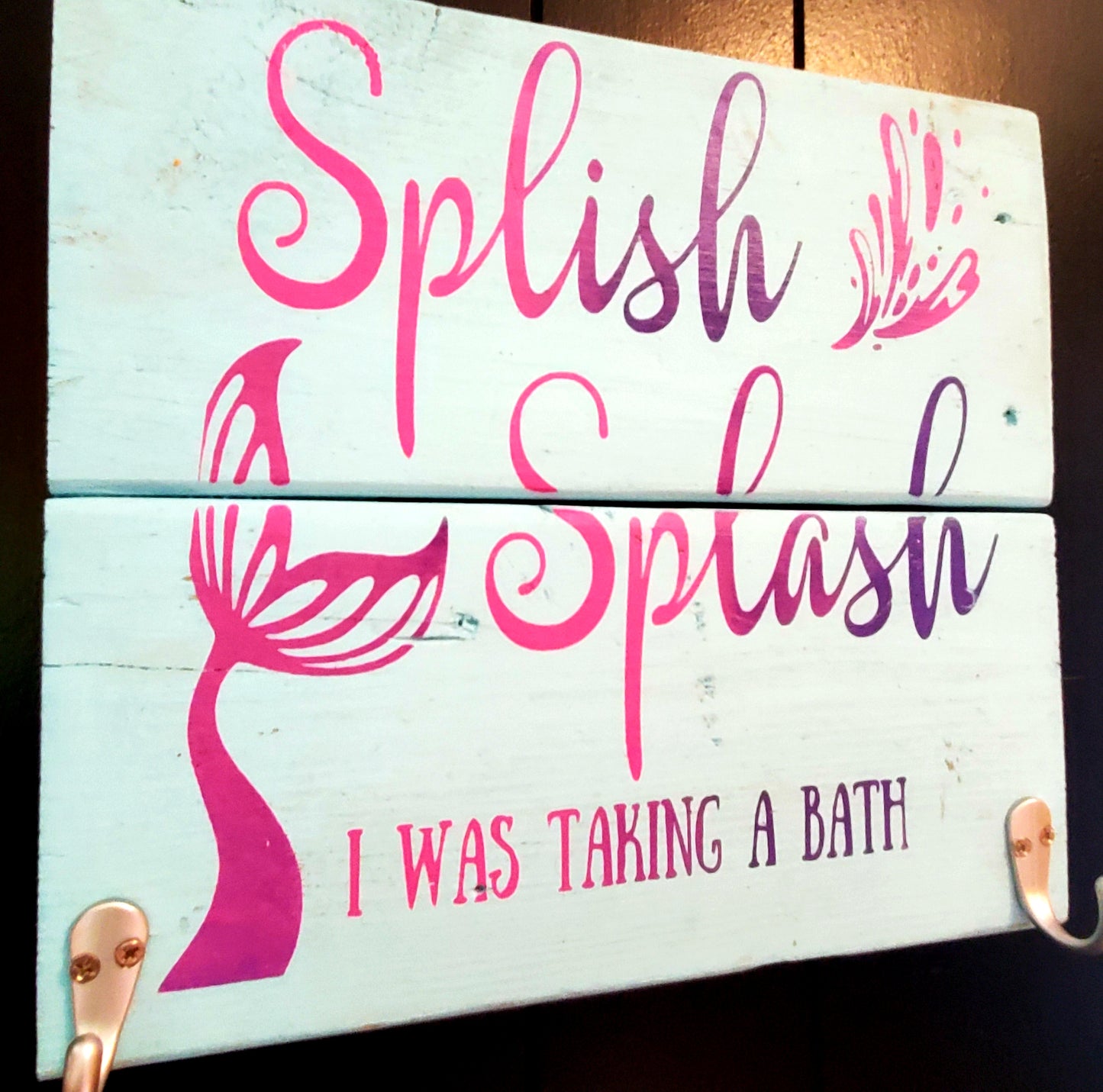 Splish Splash Towel Holder Sign