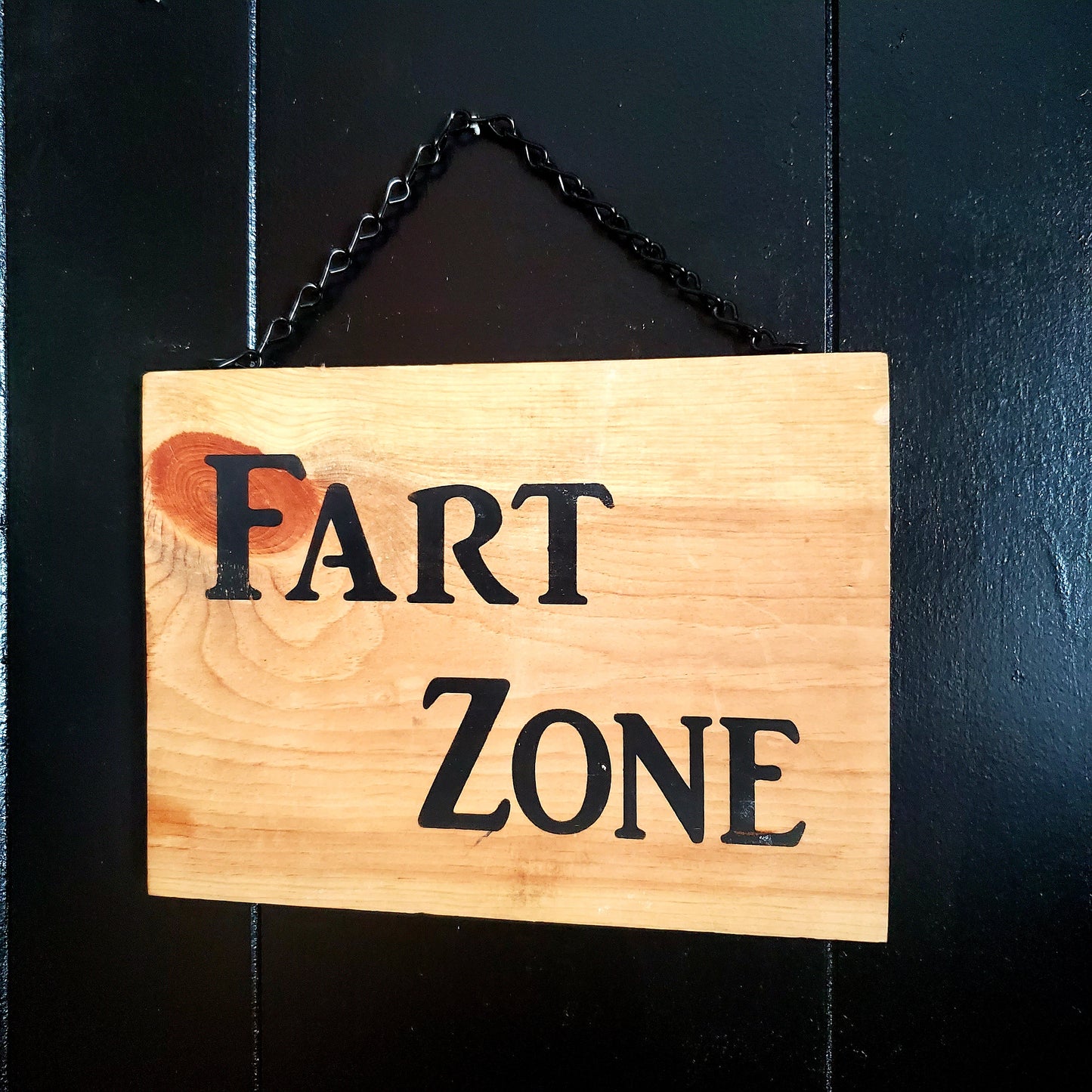 Rustic Fart Zone Sign