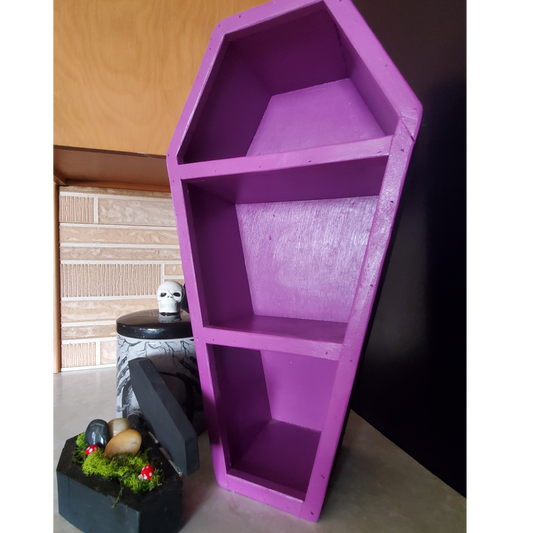 22 Inch Purple Coffin Shelf