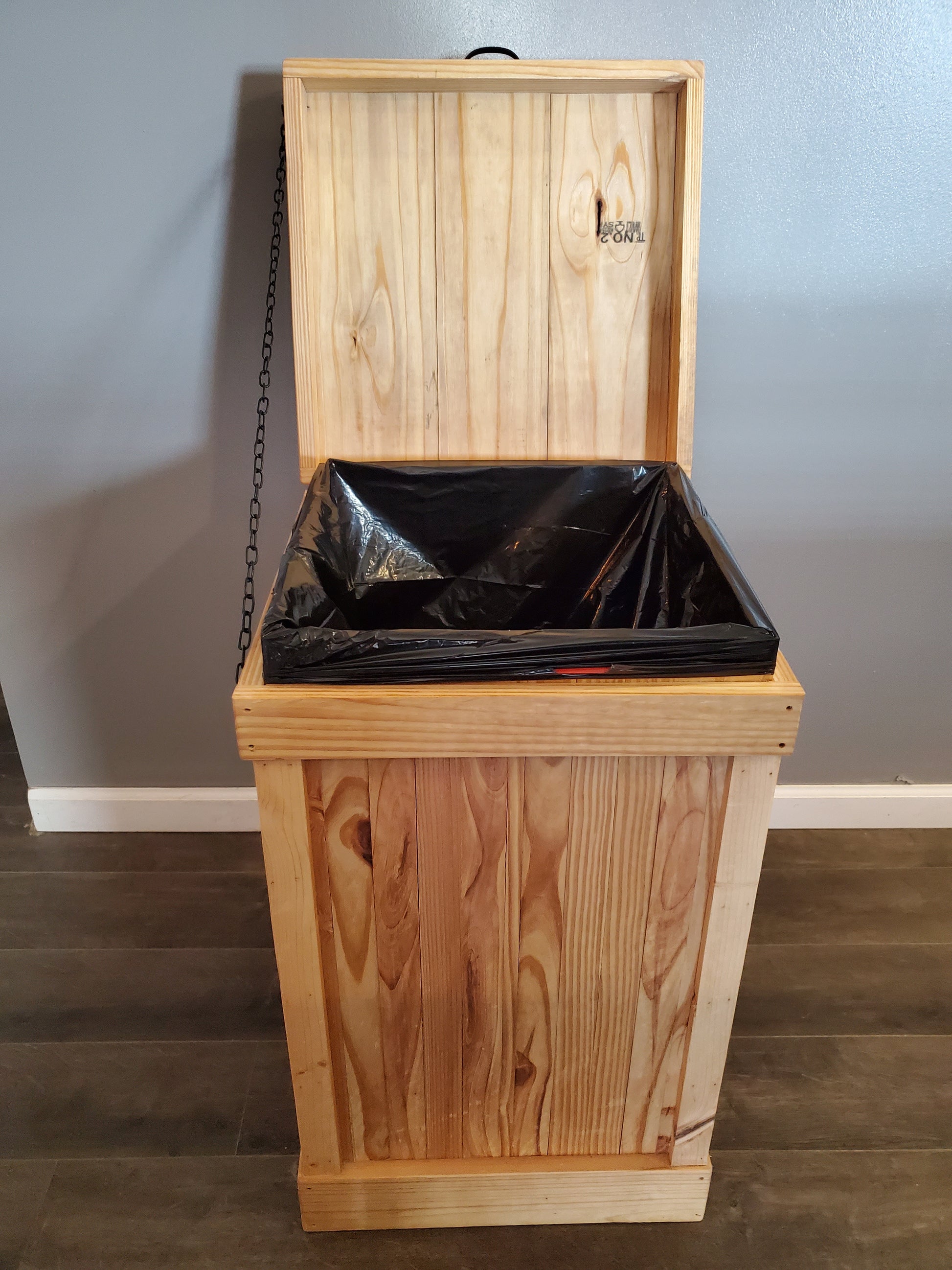 Wood Trash Can 30 Gallon No Decor – THH Creations