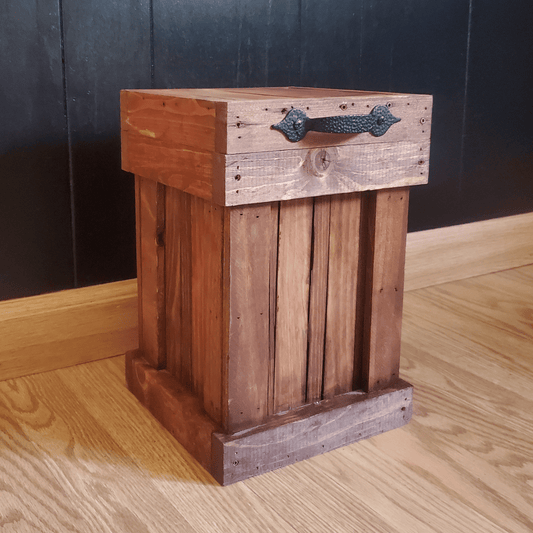 Rustic Wood Canister